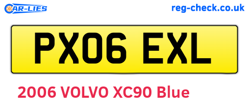 PX06EXL are the vehicle registration plates.