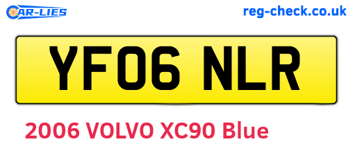 YF06NLR are the vehicle registration plates.