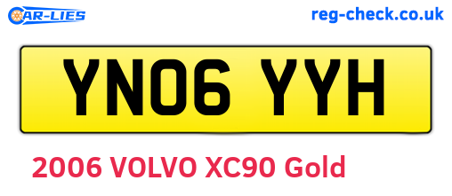 YN06YYH are the vehicle registration plates.