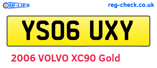 YS06UXY are the vehicle registration plates.