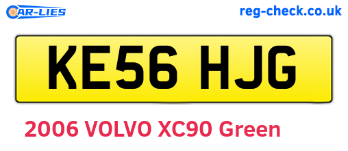 KE56HJG are the vehicle registration plates.