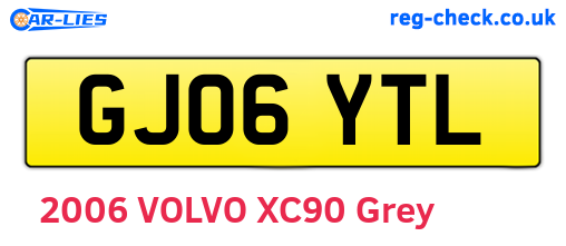GJ06YTL are the vehicle registration plates.
