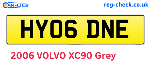 HY06DNE are the vehicle registration plates.