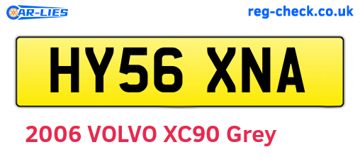 HY56XNA are the vehicle registration plates.