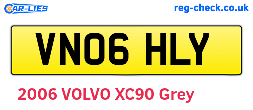 VN06HLY are the vehicle registration plates.