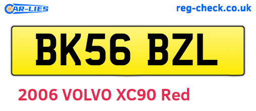 BK56BZL are the vehicle registration plates.
