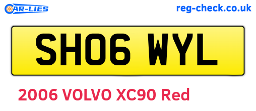 SH06WYL are the vehicle registration plates.
