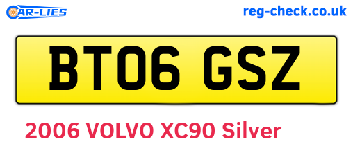 BT06GSZ are the vehicle registration plates.