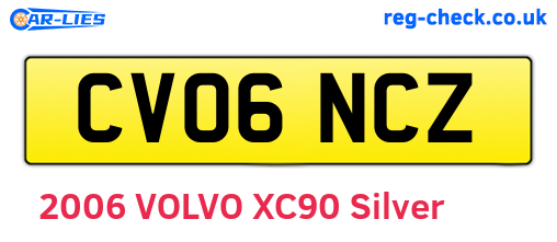 CV06NCZ are the vehicle registration plates.