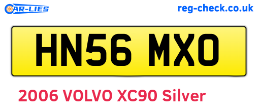 HN56MXO are the vehicle registration plates.