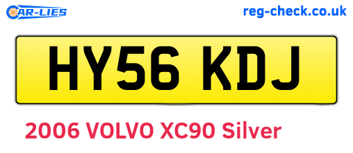 HY56KDJ are the vehicle registration plates.