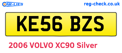 KE56BZS are the vehicle registration plates.