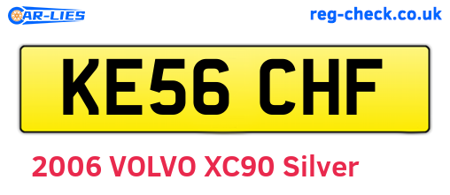 KE56CHF are the vehicle registration plates.