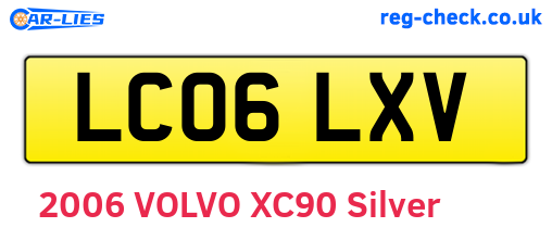 LC06LXV are the vehicle registration plates.