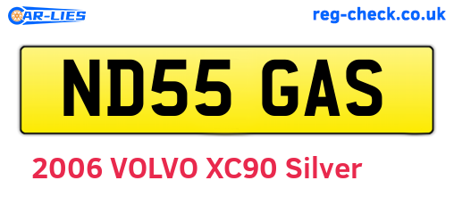 ND55GAS are the vehicle registration plates.