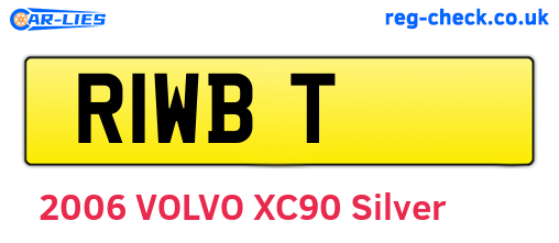 R1WBT are the vehicle registration plates.