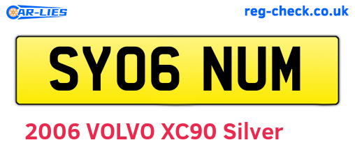 SY06NUM are the vehicle registration plates.