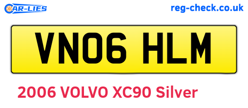 VN06HLM are the vehicle registration plates.