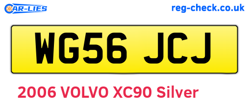 WG56JCJ are the vehicle registration plates.