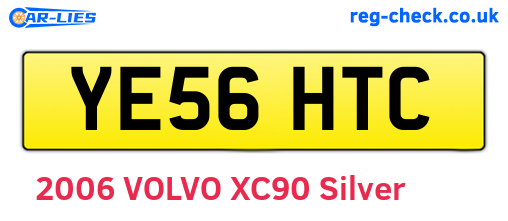 YE56HTC are the vehicle registration plates.