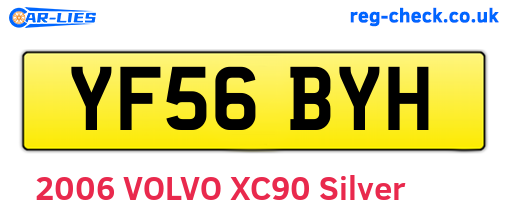 YF56BYH are the vehicle registration plates.