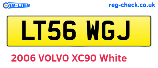 LT56WGJ are the vehicle registration plates.
