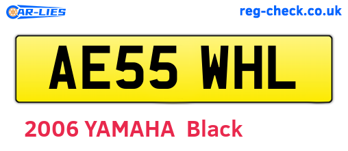 AE55WHL are the vehicle registration plates.
