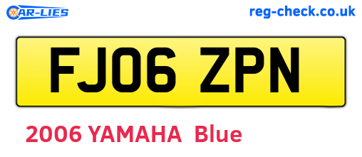 FJ06ZPN are the vehicle registration plates.