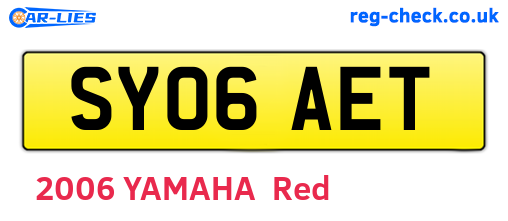 SY06AET are the vehicle registration plates.