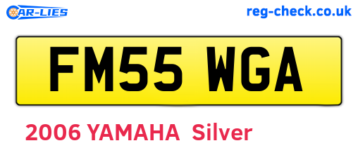 FM55WGA are the vehicle registration plates.