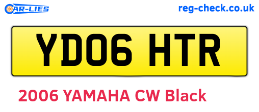 YD06HTR are the vehicle registration plates.