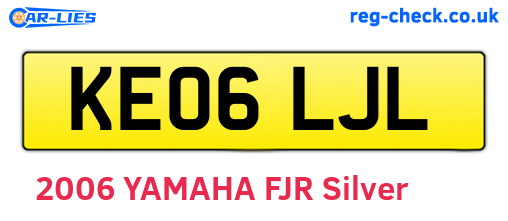 KE06LJL are the vehicle registration plates.