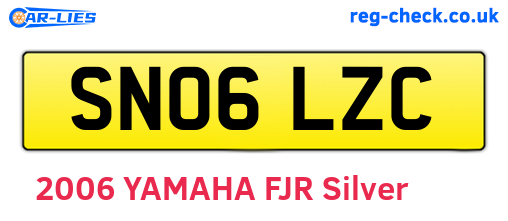 SN06LZC are the vehicle registration plates.