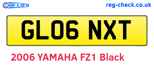 GL06NXT are the vehicle registration plates.
