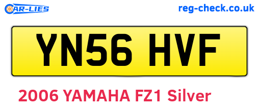 YN56HVF are the vehicle registration plates.