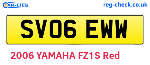 SV06EWW are the vehicle registration plates.