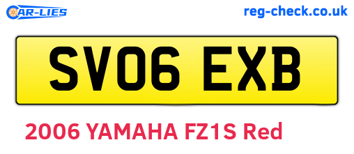 SV06EXB are the vehicle registration plates.