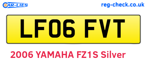 LF06FVT are the vehicle registration plates.