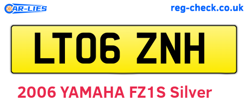 LT06ZNH are the vehicle registration plates.