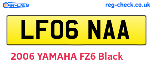 LF06NAA are the vehicle registration plates.