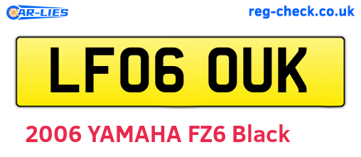 LF06OUK are the vehicle registration plates.