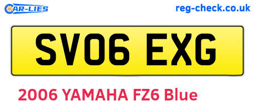 SV06EXG are the vehicle registration plates.