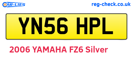 YN56HPL are the vehicle registration plates.