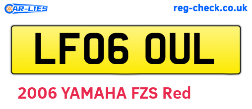 LF06OUL are the vehicle registration plates.