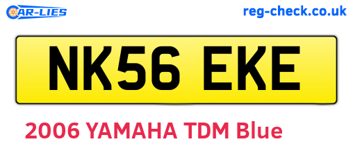 NK56EKE are the vehicle registration plates.