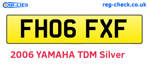 FH06FXF are the vehicle registration plates.
