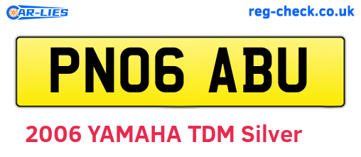 PN06ABU are the vehicle registration plates.