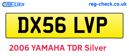 DX56LVP are the vehicle registration plates.