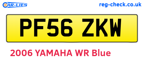 PF56ZKW are the vehicle registration plates.
