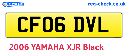 CF06DVL are the vehicle registration plates.